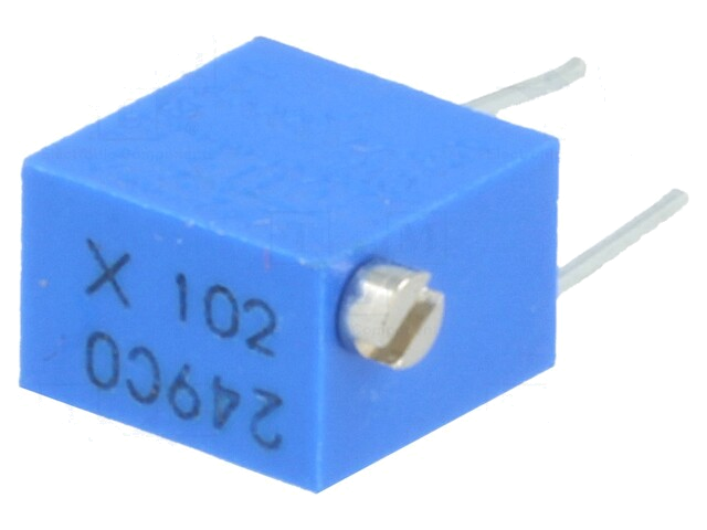 Potentiometer: montage-; staand,meerslagen; 1kΩ; 250mW; ±10%; THT Potentiometer: montage-; staand,meerslagen; 1kΩ; 250mW; ±10%; THT